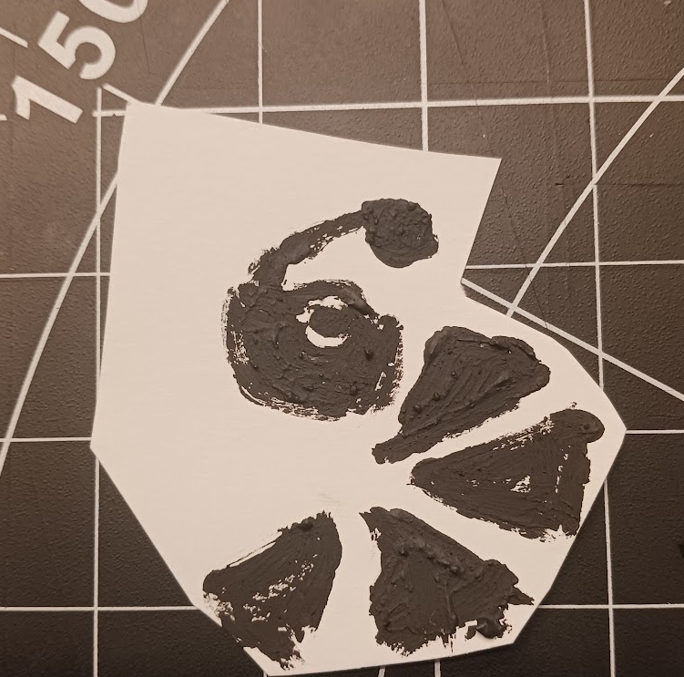 Fifth graphite painting